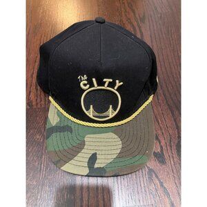 New Era 9Fifty Men's Adjustable Golden State Warriors The City Hat, Black/Camo,